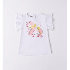 Tricou cu imprimeu pentru fete, I Do, 4.6749PV23ALB