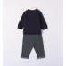 Compleu cardigan incorporat cu camasa si pantaloni eleganti pentru bebe baiat, I Do, 4.7184TI23NA