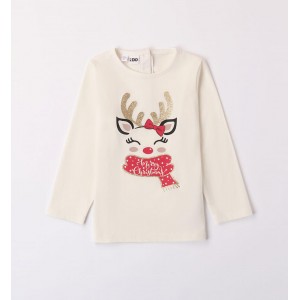 Bluza cu imprimeu Craciun pentru fete, I Do,4.7588TI23ALB