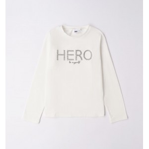 Bluza cu imprimeu pentru fete, I Do,4.7856TI23ALB