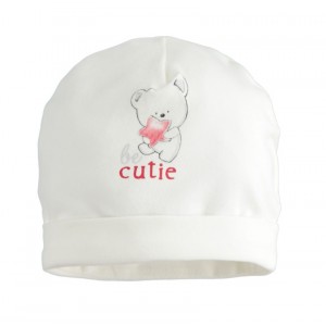 Caciulita pentru bebelusi I Do, 4.3017TI21ALB Caciulita pentru bebelusi I Do, 4.3017TI21ALB