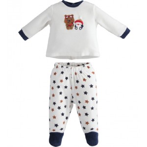 Compleu bluza si pantaloni pentru bebe baiat, I Do, 4.3152TI21BLM Compleu bluza si pantaloni pentru bebe baiat, I Do, 4.3152TI21BLM