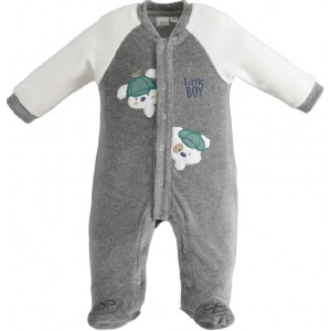 Salopeta cu imprimeu pentru bebe baiat, I Do, 4.3163TI21GR
