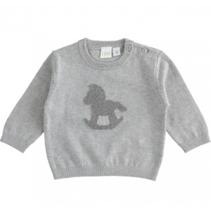 Pulover din tricot pentru bebe baiat, I Do, 4.3173TI21GR