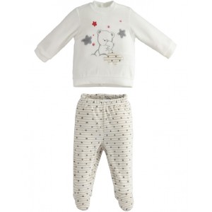 Set pantaloni cu botosei captusiti nou-nascut, I Do, 4.3221TI21BJ