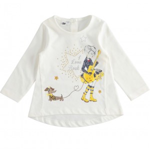 Bluza cu imprimeu fata , I Do, 4.3612TI21ALB