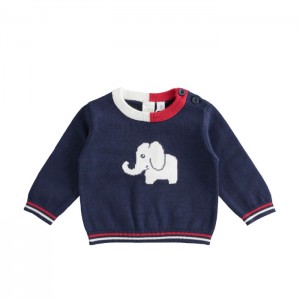 Pulover din tricot pentru bebe baiat, I Do, 4.4059TI21BLM