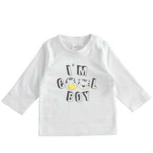 Bluza cu imprimeu pentru bebe baiat, I Do, 4.4081PV22ALBG