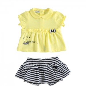 Compleu bluza si pantaloni pentru bebe fetita, I Do, 4.4134PV22GA