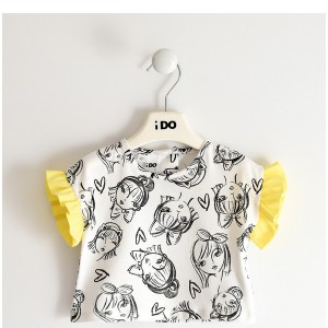 Tricou cu imprimeu pentru fetite, I Do, 4.4292PV22GA
