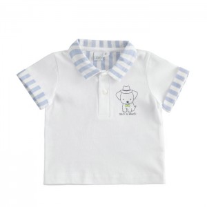 Tricou polo cu imprimeu pentru bebe baiat, I Do, 4.4601PV22BL