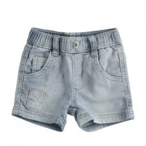 Bermude denim pentru bebe baiat, I Do, 4.4612PV22BLE Bermude denim pentru bebe baiat, I Do, 4.4612PV22BLE