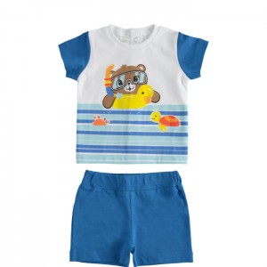 Compleu tricou si bermude pentru bebe baiat, I Do, 4.4626PV22ABS Compleu tricou si bermude pentru bebe baiat, I Do, 4.4626PV22ABS