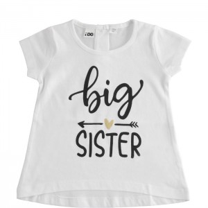 Tricou cu imprimeu pentru fetita, I Do, 4.4743PV22ALB