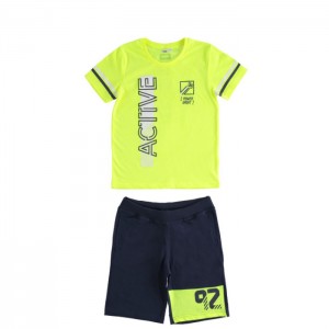 Set tricou si bermude pentru baiat, I Do, 4.4841PV22VE