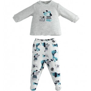 Compleu bluza si pantalon pentru bebe baiat, I Do, 4.5153I22TQ