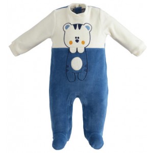 Salopeta lunga cu imprimeu pentru bebe baiat, I Do, 4.5177TI22ABS