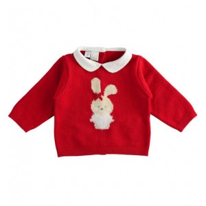 Pulover cu imprimeu pentru fetita nou-nascuta, I Do, 4.5246TI22RO