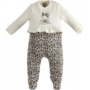 Salopeta lunga cu imprimeu bebe fetite, I Do 4.5282TI22BJ