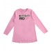 Bluză roz cu mânecă lungă pentru fete Sarabanda din jerseu elastic cu imprimeu „Strong Girls”, 4.5331TI23RZ