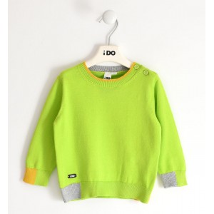 Pulover tricot cu model baiat , I Do, 4.5415TI22VE Pulover tricot cu model baiat , I Do, 4.5415TI22VE