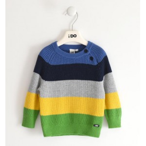 Pulover tricot cu dungi baiat , I Do, 4.5419TI22VE Pulover tricot cu dungi baiat , I Do, 4.5419TI22VE