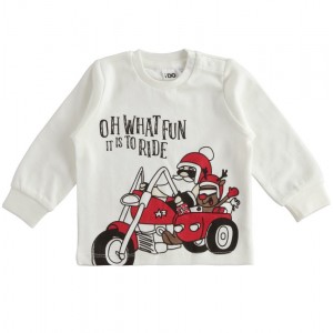 Bluza maneca lunga cu imprimeu copii, I Do, 4.5433TI22ALB