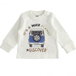 Bluza cu imprimeu pentru baieti, I Do, 4.5465TI22ALB