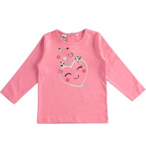 Bluza maneca lunga cu imprimeu pentru fetite, I Do, 4.5553TI22RZ