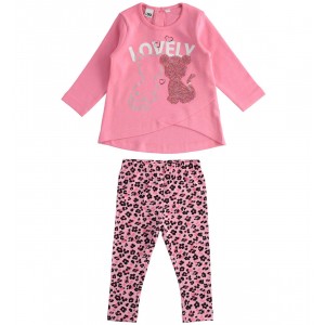 Compleu bluza si pantaloni pentru fetite,I Do, 4.5582TI22RZ