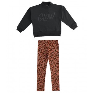 Set bluza si pantaloni animal print pentru fata, I Do, 4.5694TI22NG Set bluza si pantaloni animal print pentru fata, I Do, 4.5694TI22NG