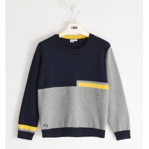Pulover tricot pentru baieti, I Do, 4.5772TI22BLM Pulover tricot pentru baieti, I Do, 4.5772TI22BLM
