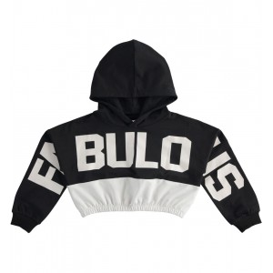 Hanorac crop cu gluga pentru fete , I Do, 4.5861TI22NG