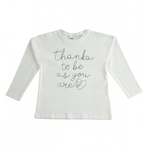 Bluza maneca lunga cu imprimeu pentru fete , I Do, 4.5867TI22ALB