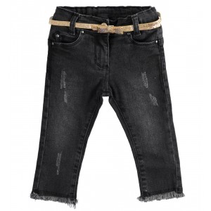 Pantaloni denim cu curea pentru fetita , I Do, 4.5952TI22NG