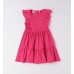 Rochie fete I Do roz fucsia, jerseu 100% bumbac, cu volane, 4.6733PV23FU