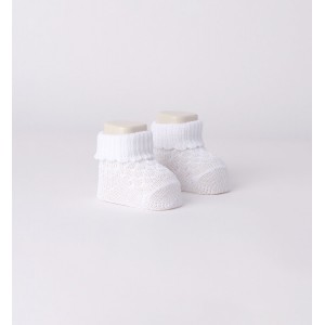 Sosete cu dantela pentru bebe fata, I Do, 4.6902PV23ALB