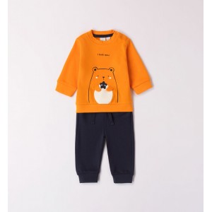 Compleu bluza si pantaloni pentru bebe baiat, I Do, 4.7157TI23GA