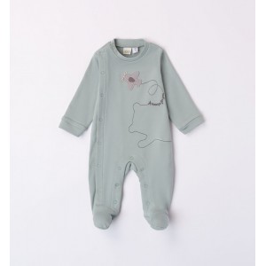 Salopeta lunga cu imprimeu pentru bebe baiat, I Do, 4.7176TI22VE