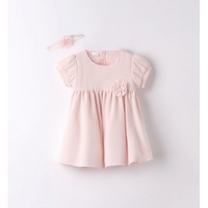 Rochita eleganta cu bentita pentru bebe fetita, I Do, 4.7267TI23RZ