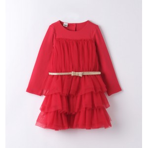 Rochie eleganta cu tull pentru fetite, I Do,4.7557TI23RO Rochie eleganta cu tull pentru fetite, I Do,4.7557TI23RO