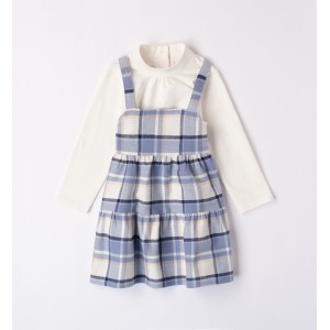 Compleu sarafan si bluza pentru fetite, I Do,4.7624TI23BL Compleu sarafan si bluza pentru fetite, I Do,4.7624TI23BL