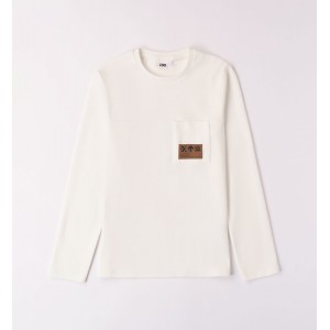 Bluza cu buzunar si imprimeu pentru băiat, I Do,4.7709TI23ALB