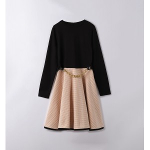 Rochie bicolora cu lantisor pentru fete, I Do, 4.7901TI23NG Rochie bicolora cu lantisor pentru fete, I Do, 4.7901TI23NG