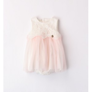 Rochie eleganta cu tull brodat pentru fetite, I Do, 4.8126PV24RZ Rochie eleganta cu tull brodat pentru fetite, I Do, 4.8126PV24RZ