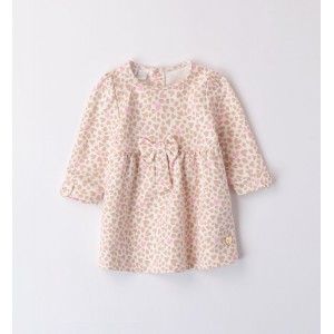 Rochie cu imprimeu inimioare pentru fetite, I Do, 4.8130PV24RZ Rochie cu imprimeu inimioare pentru fetite, I Do, 4.8130PV24RZ