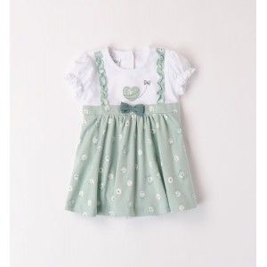 Salopeta cu imprimeu pentru fetite, I Do, 4.8165PV24VE Salopeta cu imprimeu pentru fetite, I Do, 4.8165PV24VE