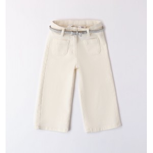 Pantaloni drepti din denim pentru fetițe, I Do, 4.8353PV24ALB Pantaloni drepti din denim pentru fetițe, I Do, 4.8353PV24ALB