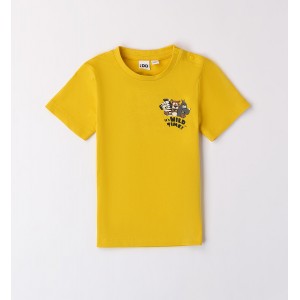 Tricou cu imprimeu fata verso Savana pentru baiat, I Do, 4.8683PV24GALB