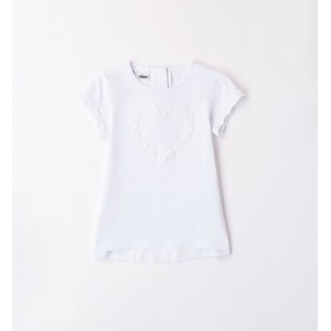 Tricou oversize cu imprimeu pentru fete, I Do, 4.8743PV24ALB